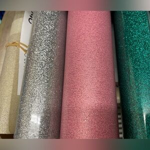 HTV vinyl glitter 4 colors